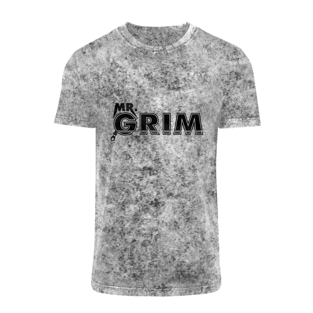 MR. Grim "Zipped Up" Acid Washed T-Shirt