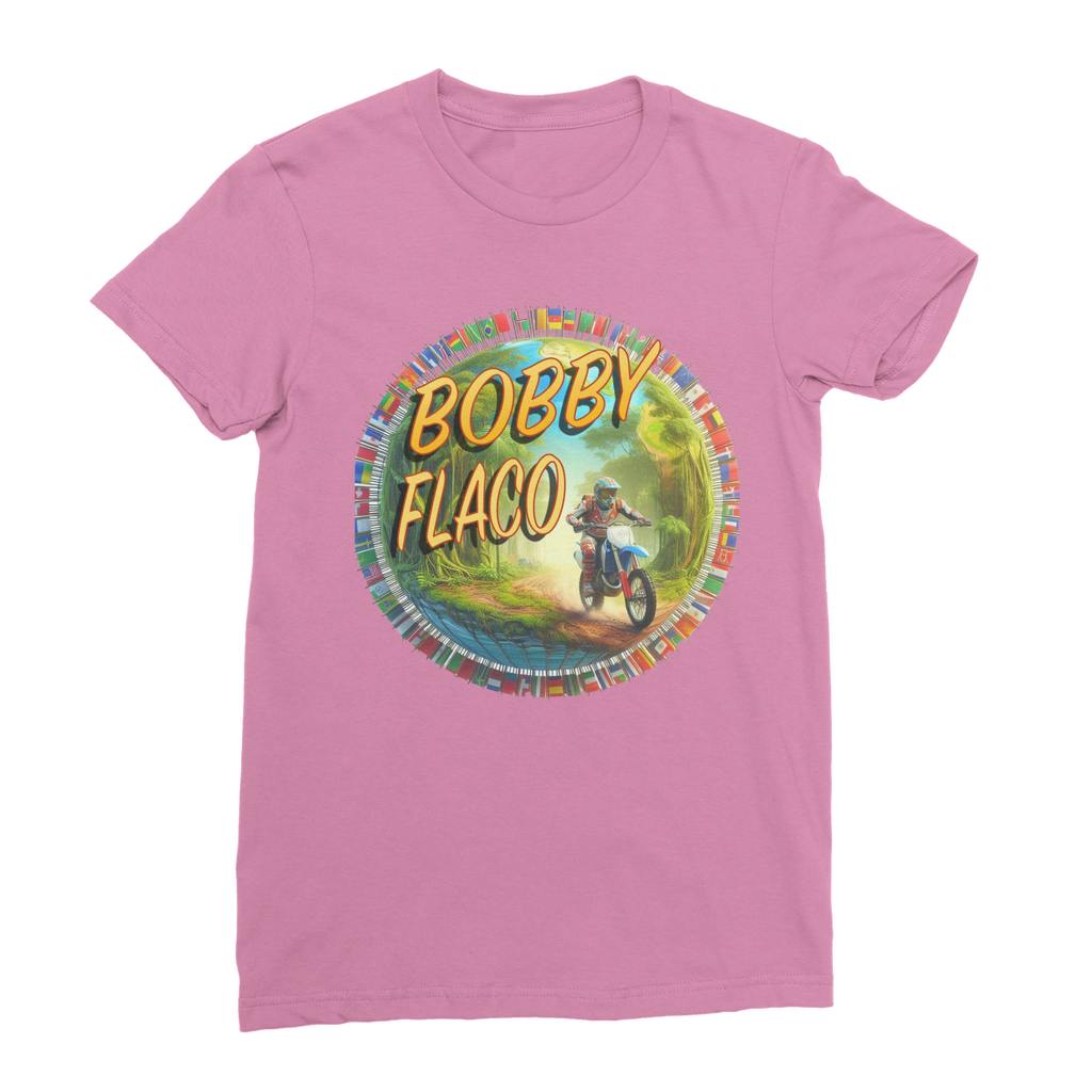 "Bike the World" Bobby Flaco - USaA Women's Wear T-Shirt