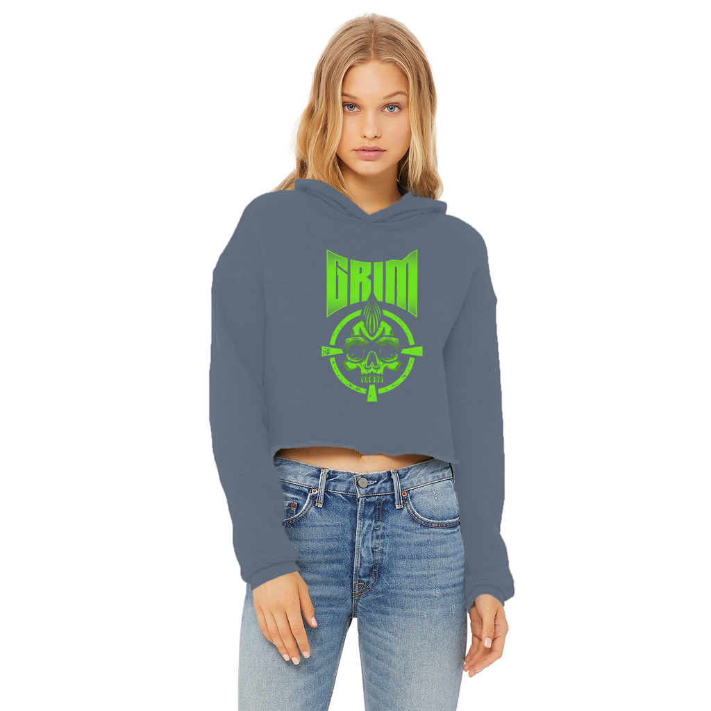 Mr. Grim "Target" Women's Wear Crop Top Hoodie