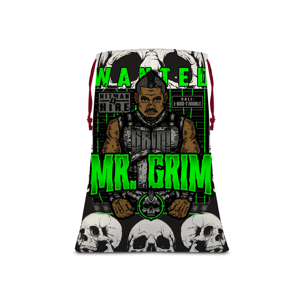 MR. Grim "Wanted" Drawstring Bag