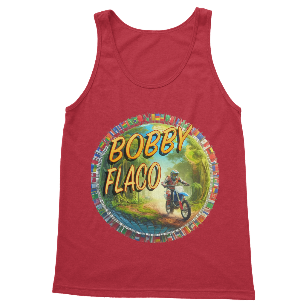 "Bike the World" Bobby Flaco - USaA Women's Wear Tank Top