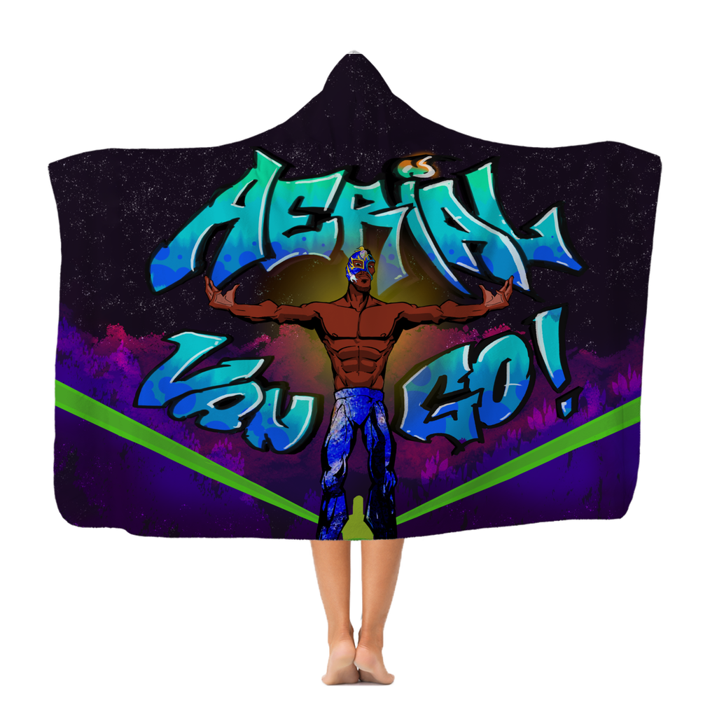 "Art Redeemer" - Aerial Van Go (USA) Hooded Blanket