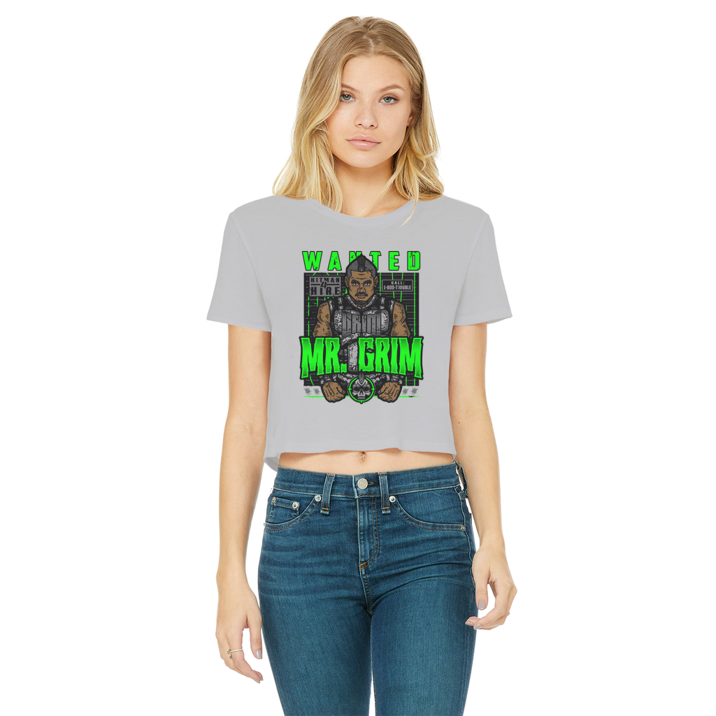 MR. Grim "Wanted" Women's Wear Crop Top