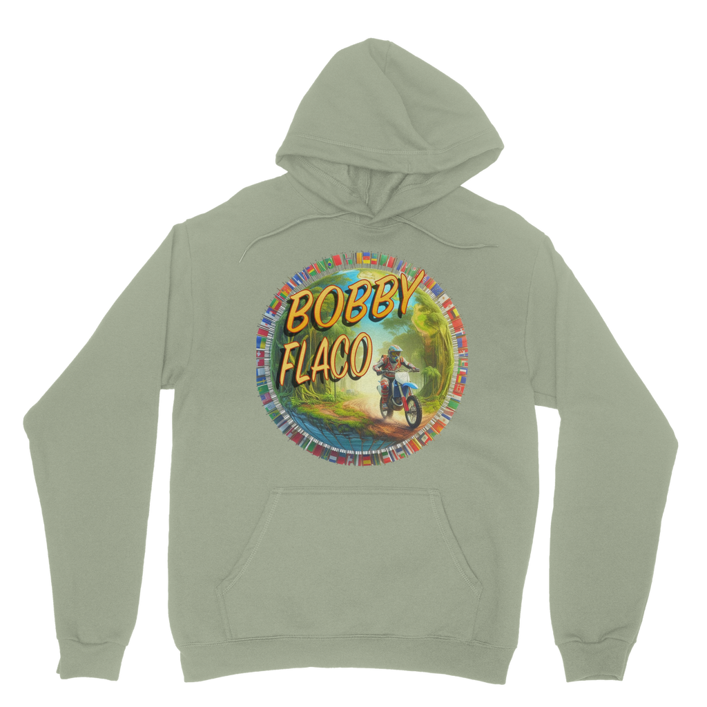"Bike the World" Bobby Flaco - USaA Pullover Hoodie