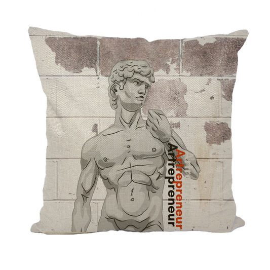 Aerial Van Go "Artrepreneur" (USA) Throw Pillow