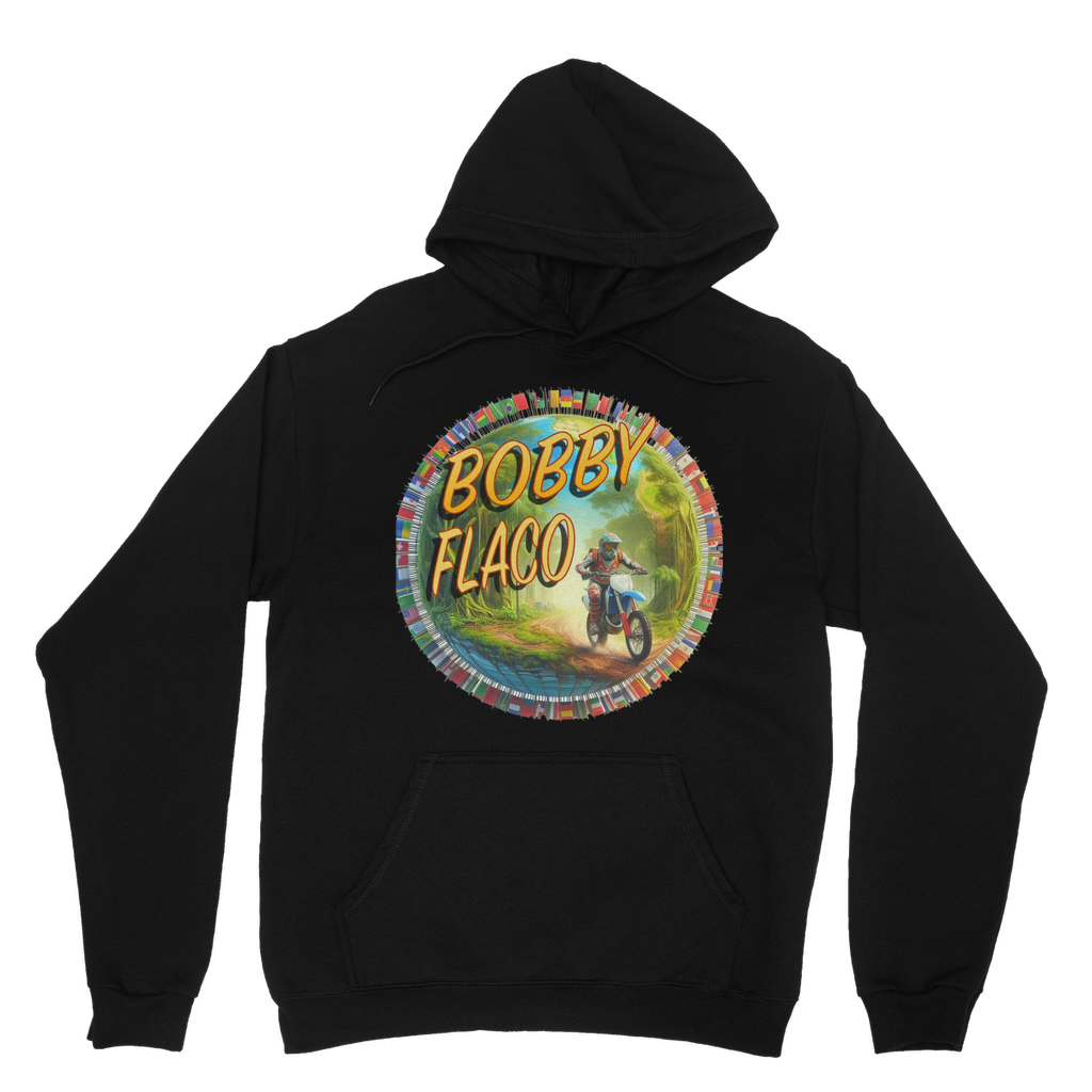 "Bike the World" Bobby Flaco - USaA Pullover Hoodie