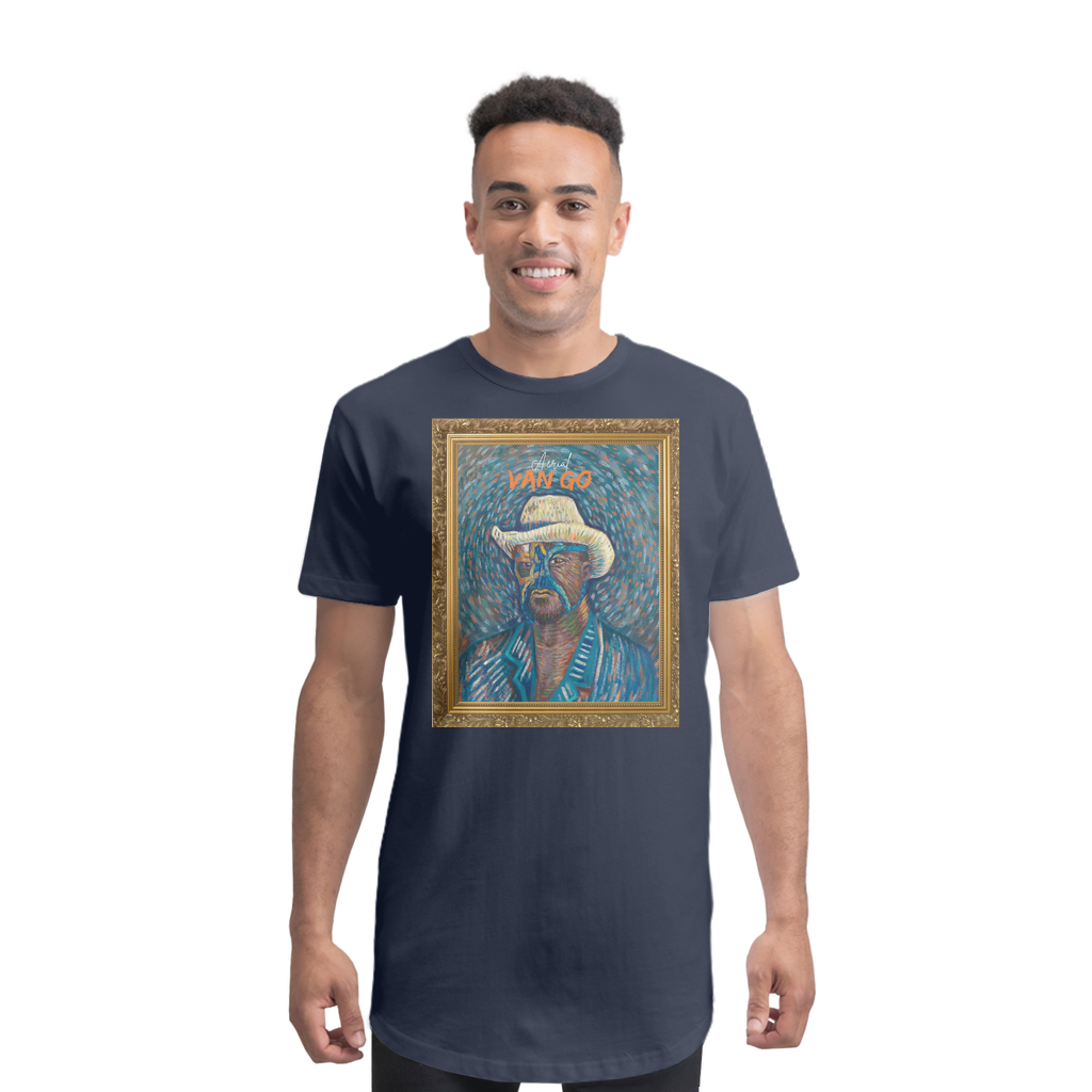 "Self Portrait" - Aerial Van Go (USA) Premium Long Body T-Shirt