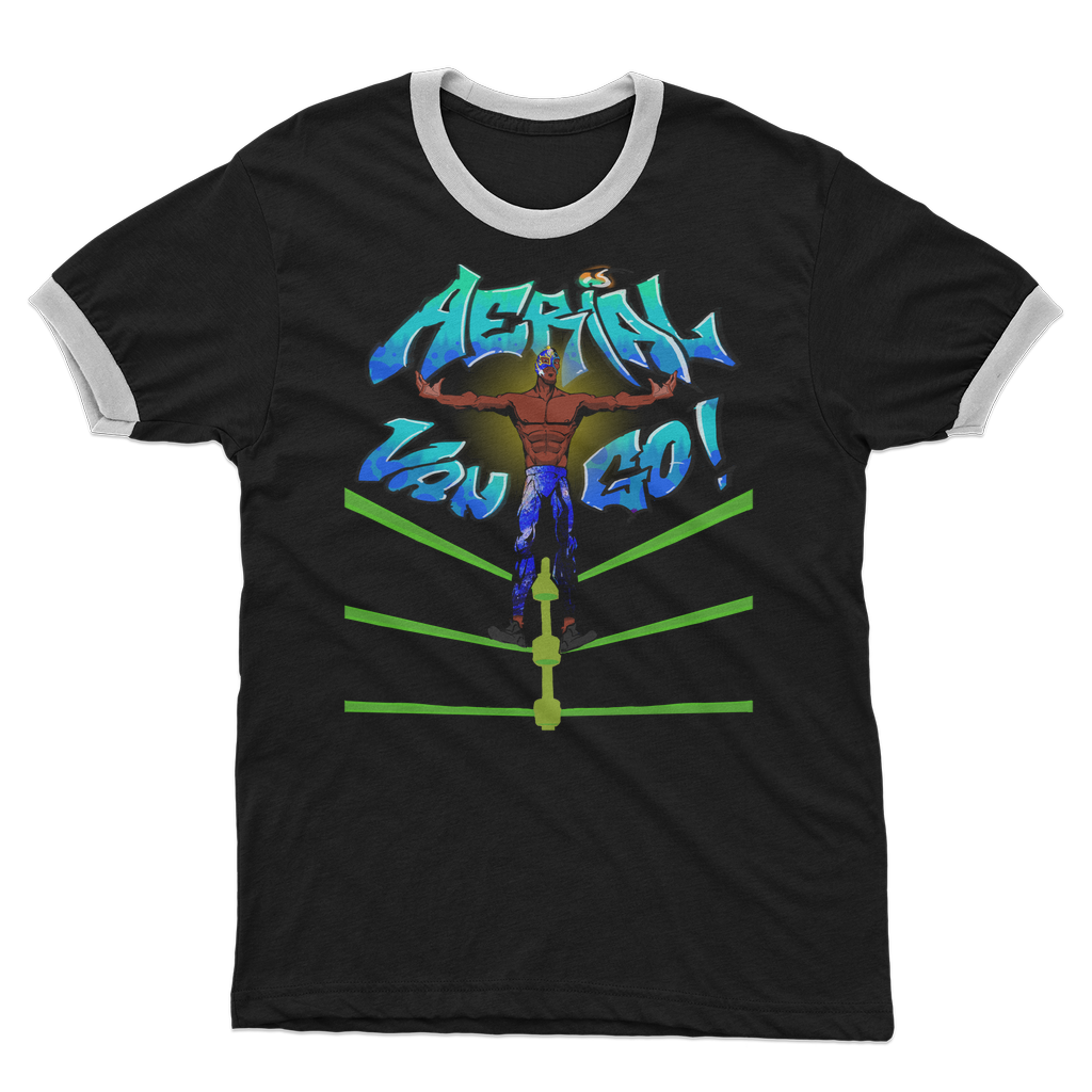 "Art Redeemer" - Aerial Van Go (USA) Ringer Tee