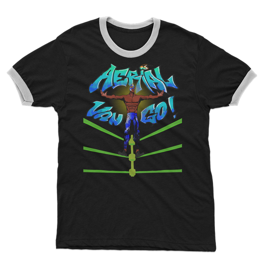 "Art Redeemer" - Aerial Van Go (USA) Ringer Tee