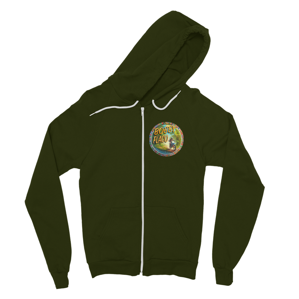 "Bike the World" Bobby Flaco - USaA Zip Hoodie