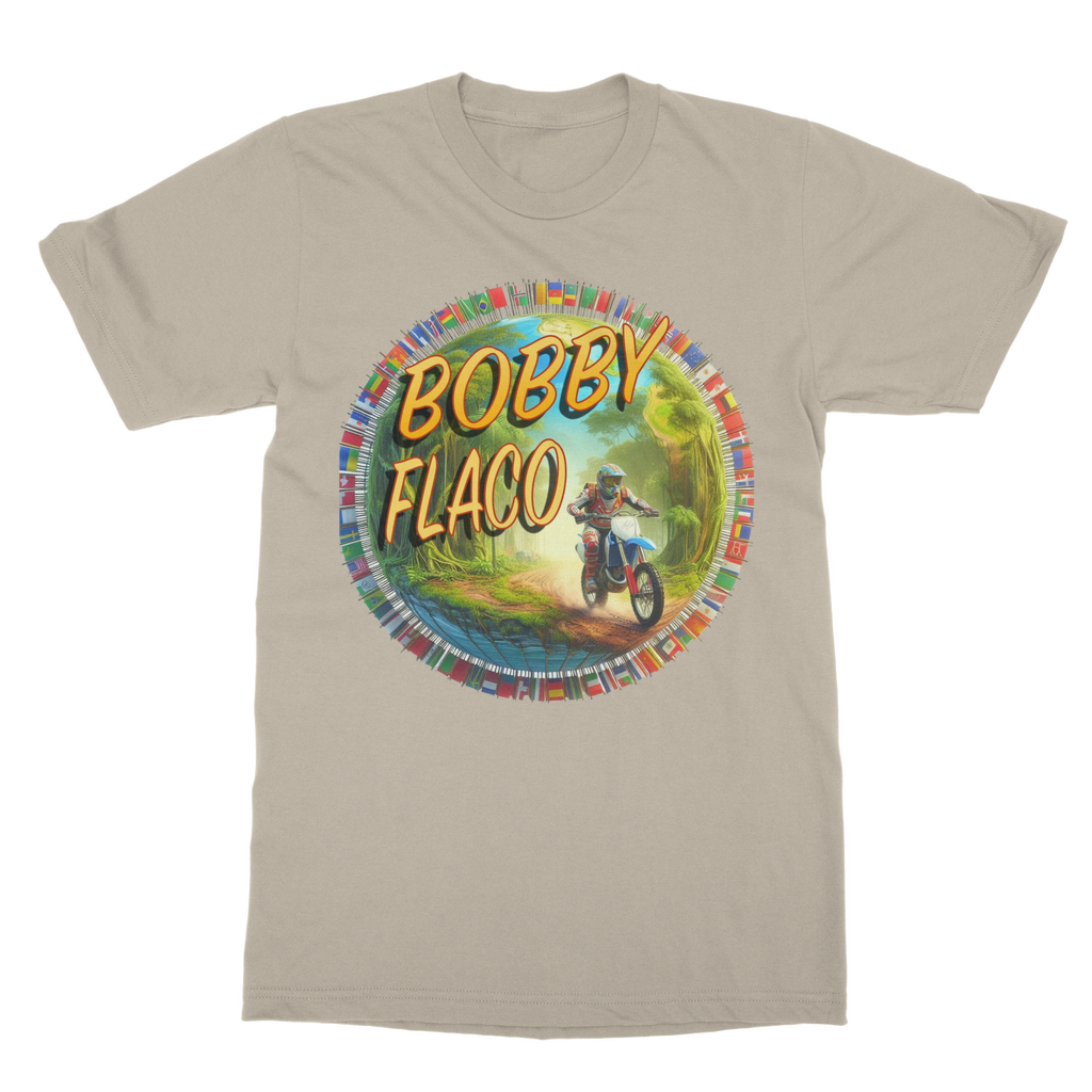 "Bike the World" Bobby Flaco - USaA Unisex Classic Tee