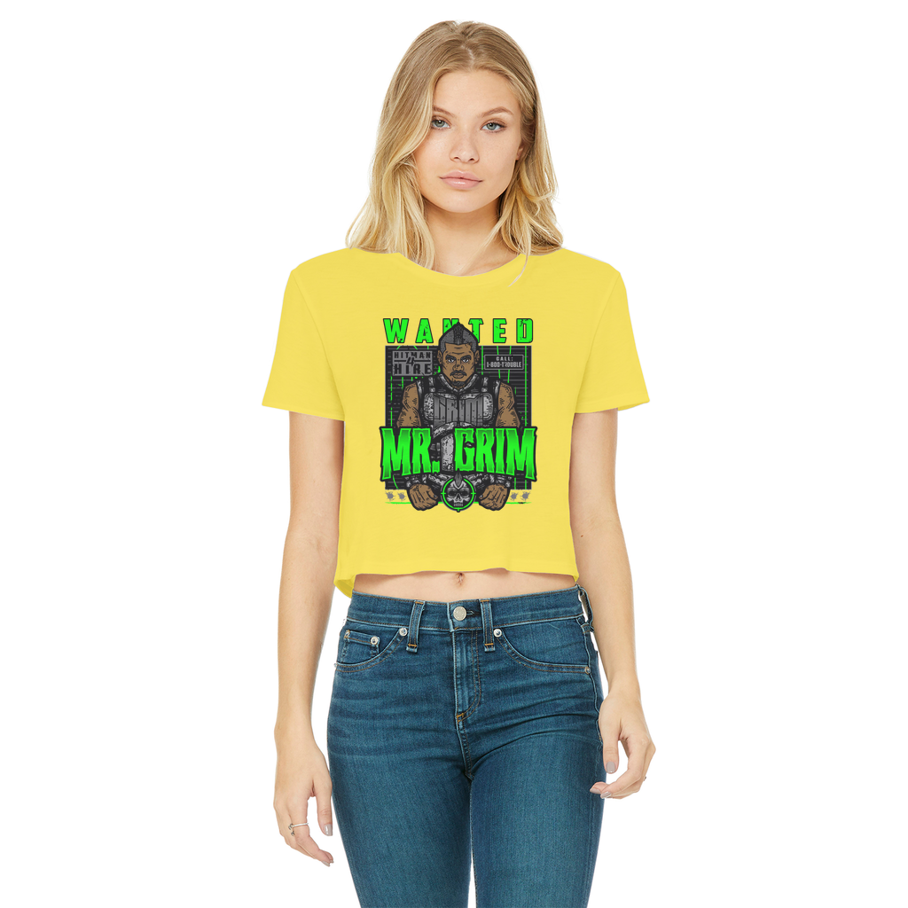 MR. Grim "Wanted" Women's Wear Crop Top