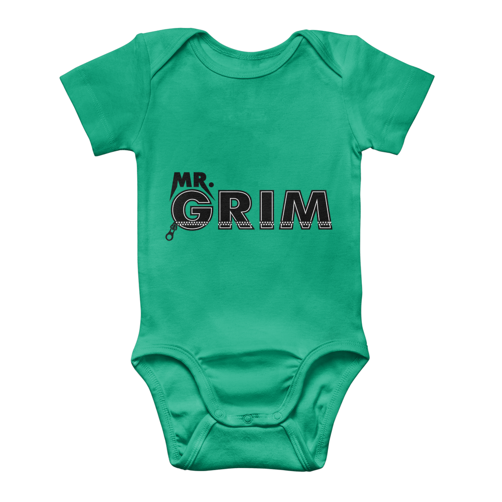 MR. Grim "Zipped Up" Baby Onesie