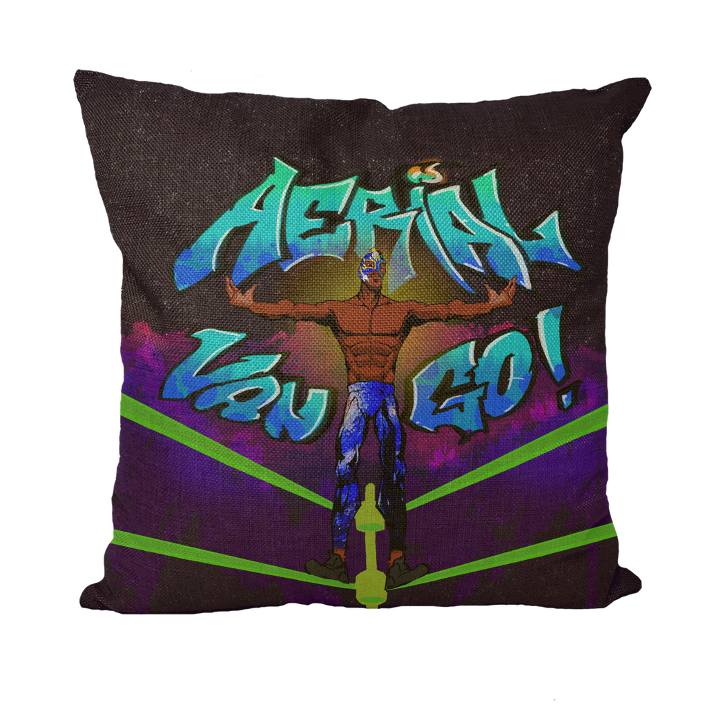 "Art Redeemer" - Aerial Van Go (USA) Throw Pillow with Insert