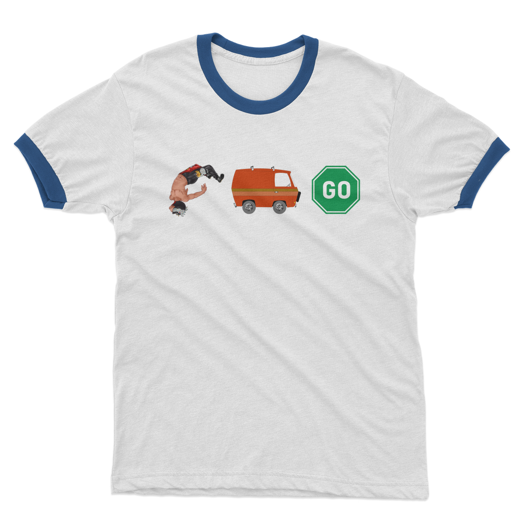 "You Can't Stop" Aerial Van Go - USA Ringer Tee