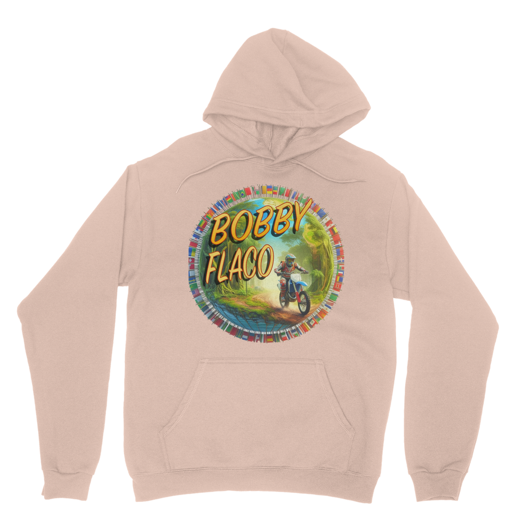 "Bike the World" Bobby Flaco - USaA Pullover Hoodie