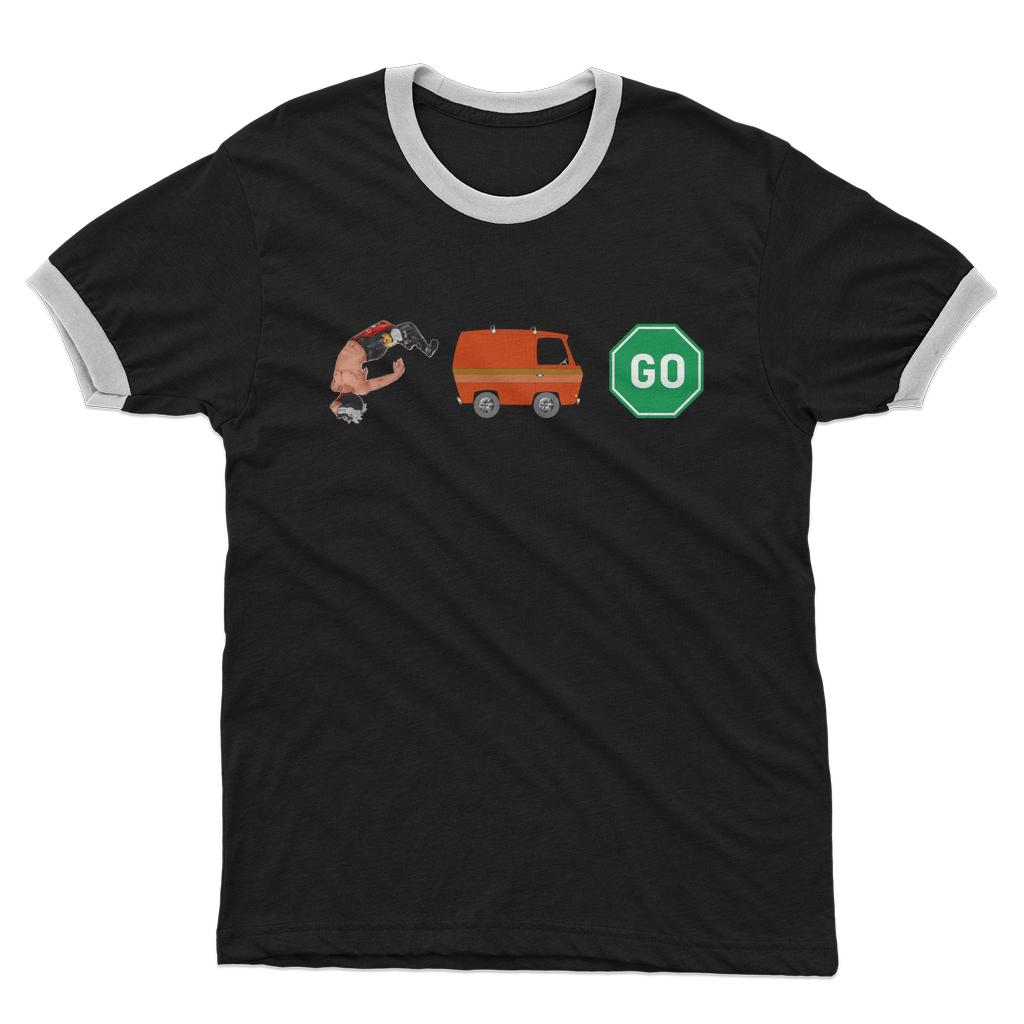 "You Can't Stop" Aerial Van Go - USA Ringer Tee