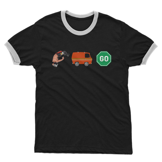 "You Can't Stop" Aerial Van Go - USA Ringer Tee