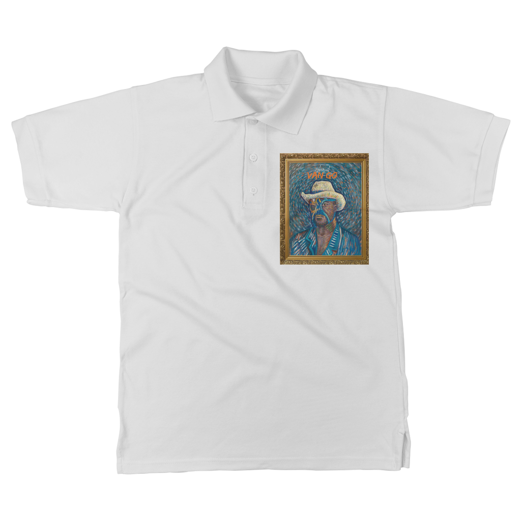 "Self Portrait" - Aerial Van Go (USA) Unisex Adult Polo Shirt