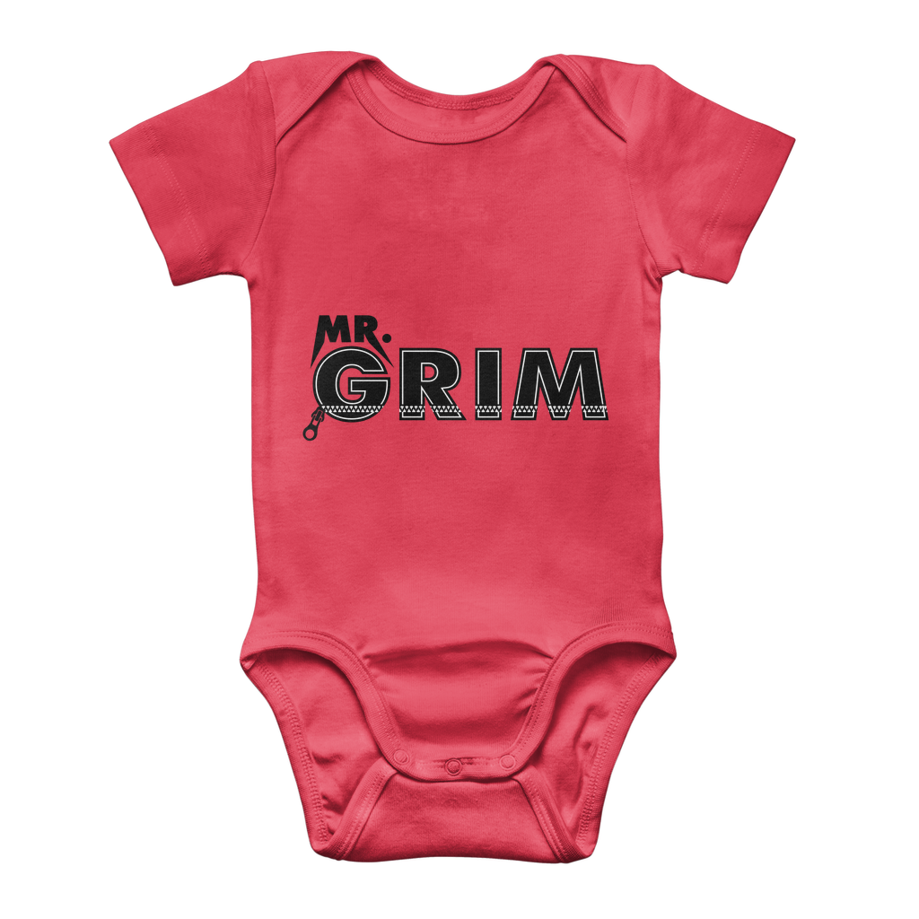MR. Grim "Zipped Up" Baby Onesie