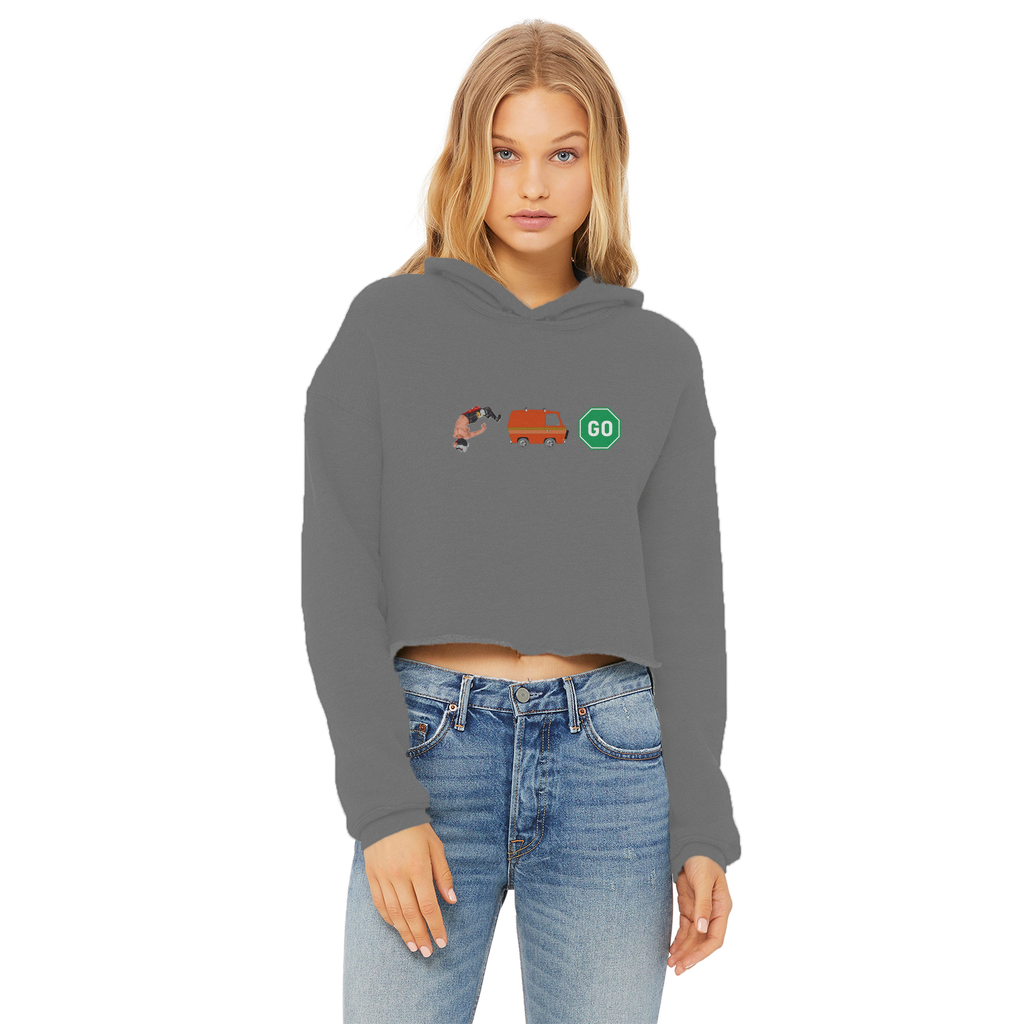 "You Can't Stop" Aerial Van Go - USA Women's Wear Crop Top Hoodie