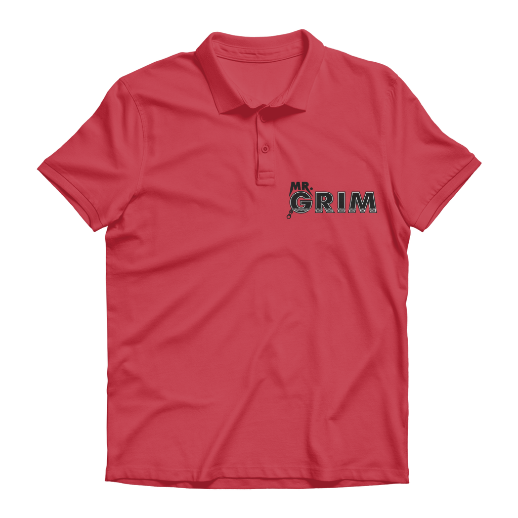 MR. Grim "Zipped Up" Premium Unisex Adult Polo Shirt
