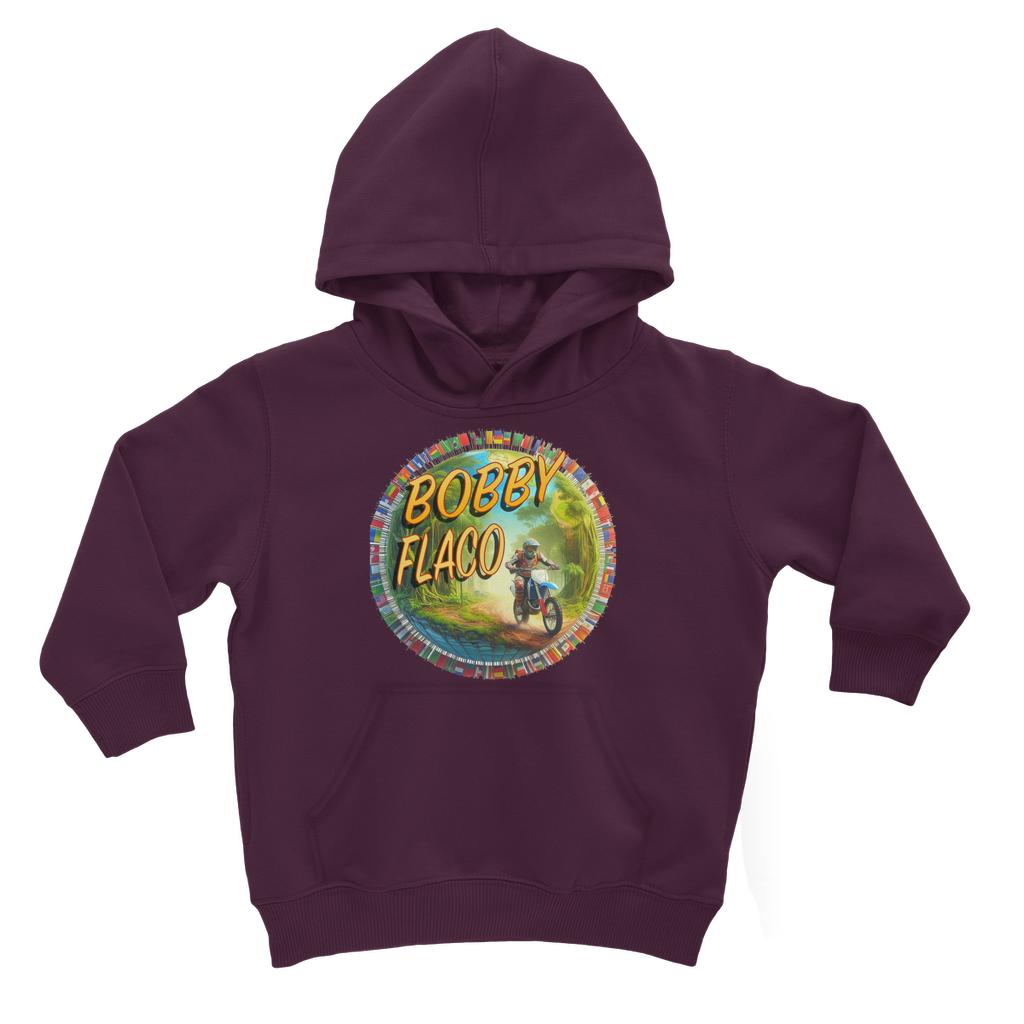 "Bike the World" Bobby Flaco - USaA Youthwear Hoodie