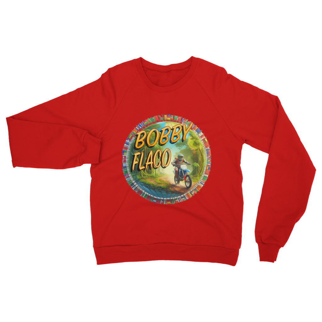 "Bike the World" Bobby Flaco - USaA Unisex Sweatshirt