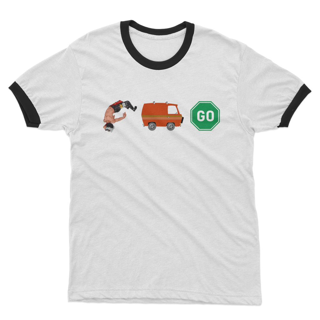 "You Can't Stop" Aerial Van Go - USA Ringer Tee