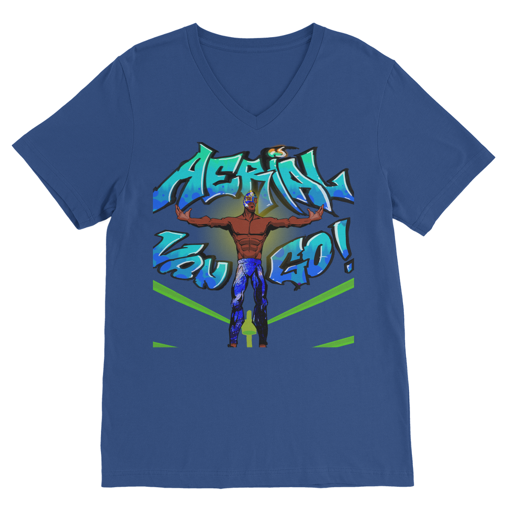 "Art Redeemer" - Aerial Van Go (USA) V Neck Tee