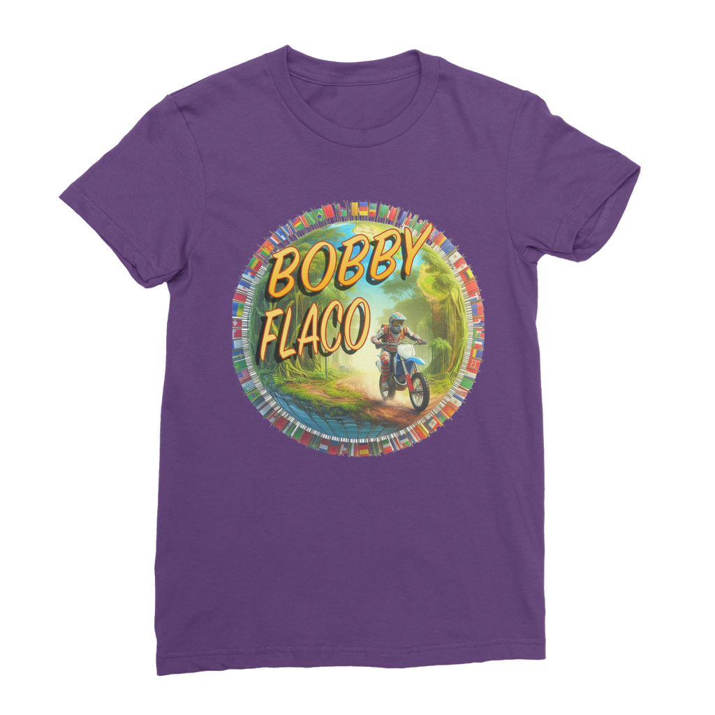 "Bike the World" Bobby Flaco - USaA Women's Wear T-Shirt