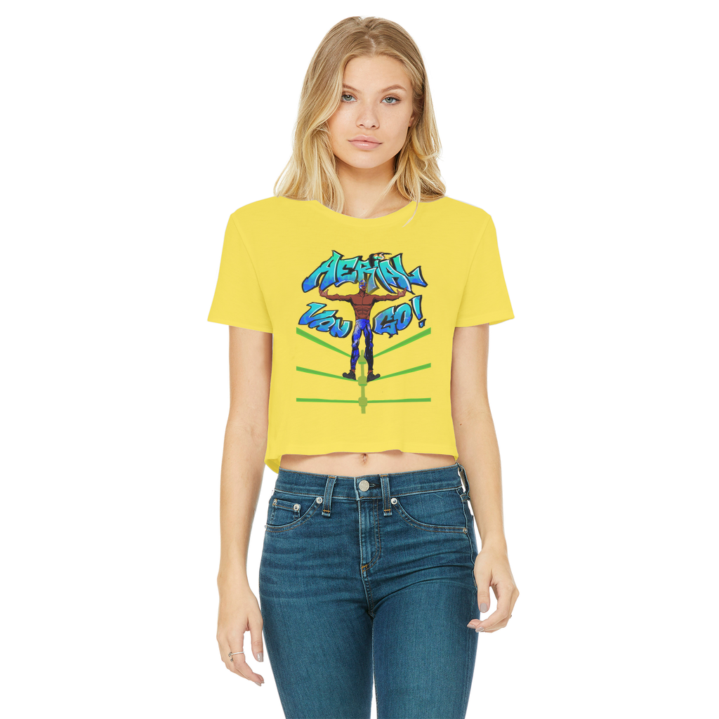 "Art Redeemer" - Aerial Van Go (USA) Women's Wear Crop Top