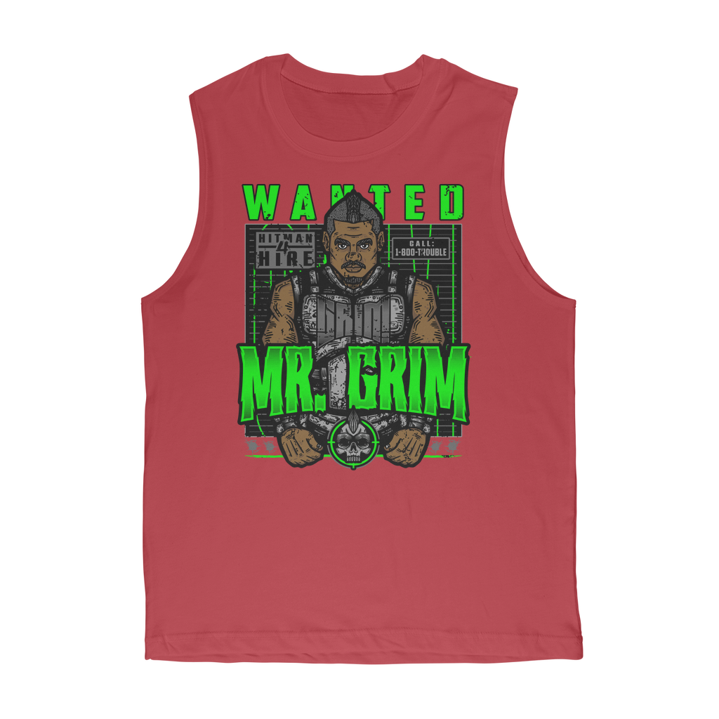 MR. Grim "Wanted" Premium Adult Muscle TankTop