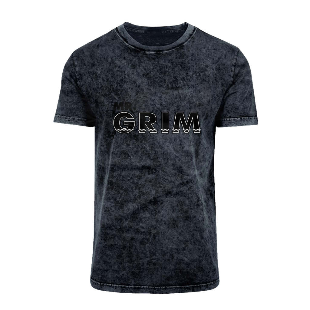 MR. Grim "Zipped Up" Acid Washed T-Shirt