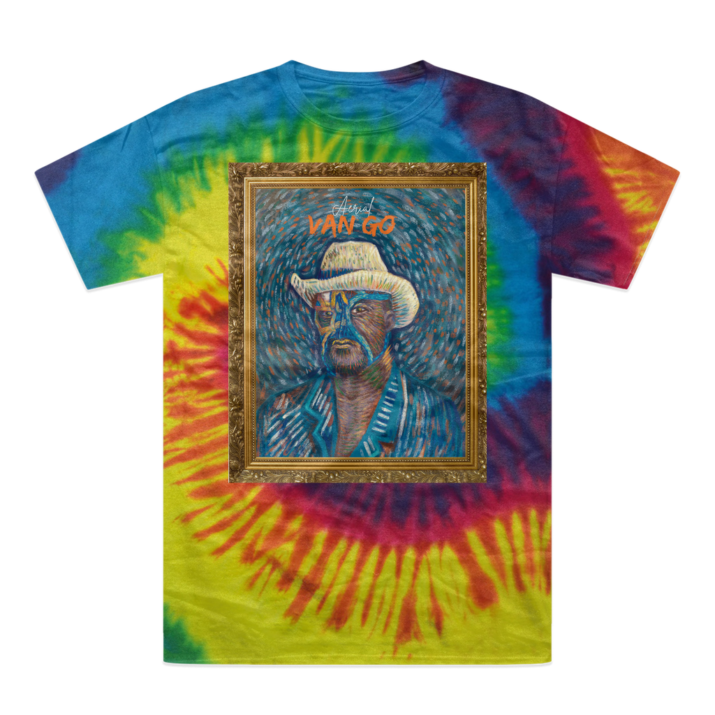 "Self Portrait" - Aerial Van Go (USA) Tie-Dye T-Shirt