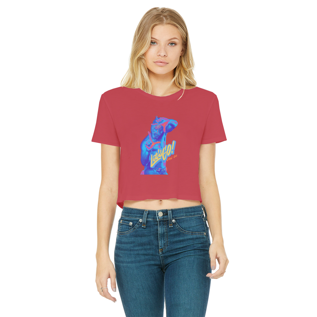 "Let's Go Van Go - Aerial Van Go Women's Wear Crop Top