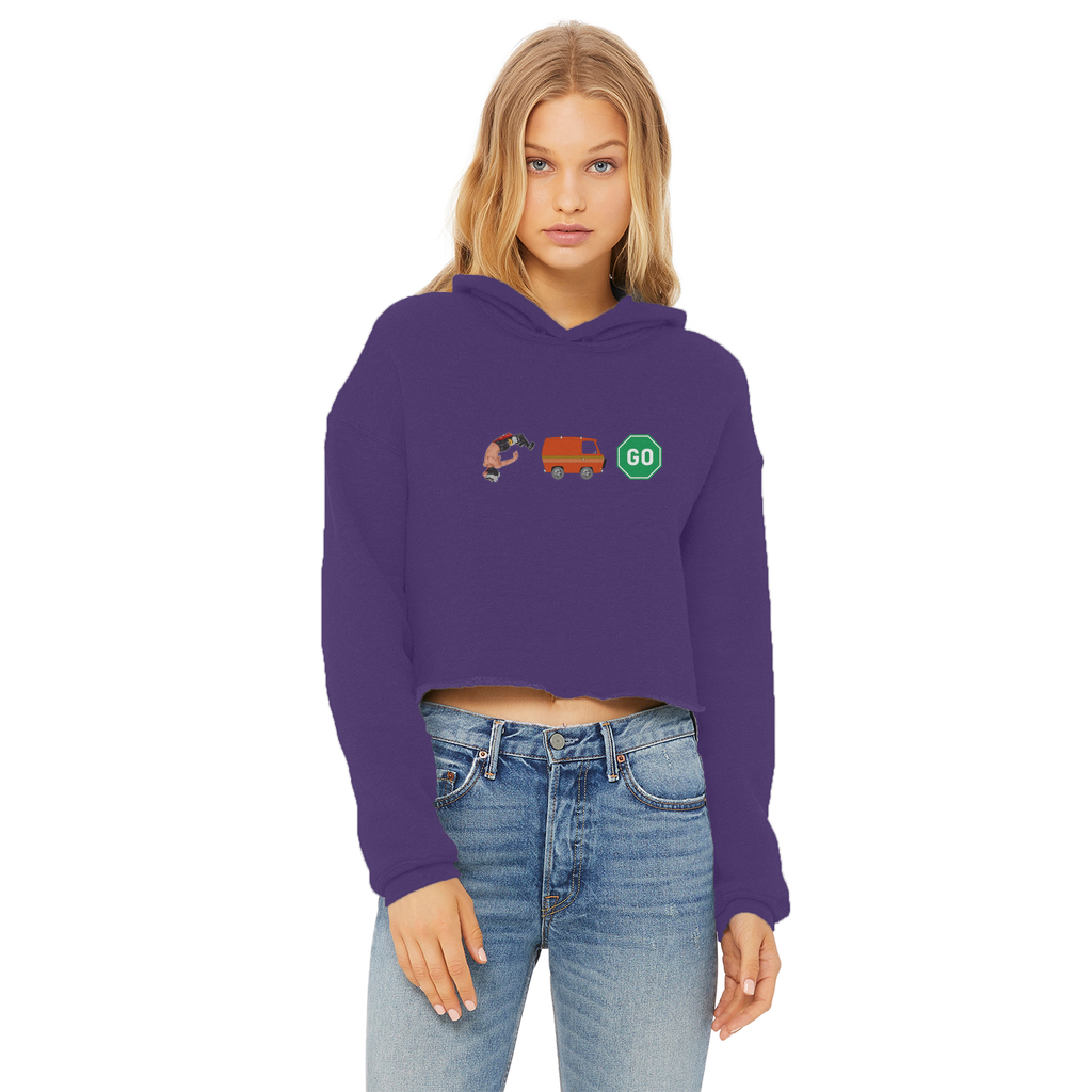 "You Can't Stop" Aerial Van Go - USA Women's Wear Crop Top Hoodie