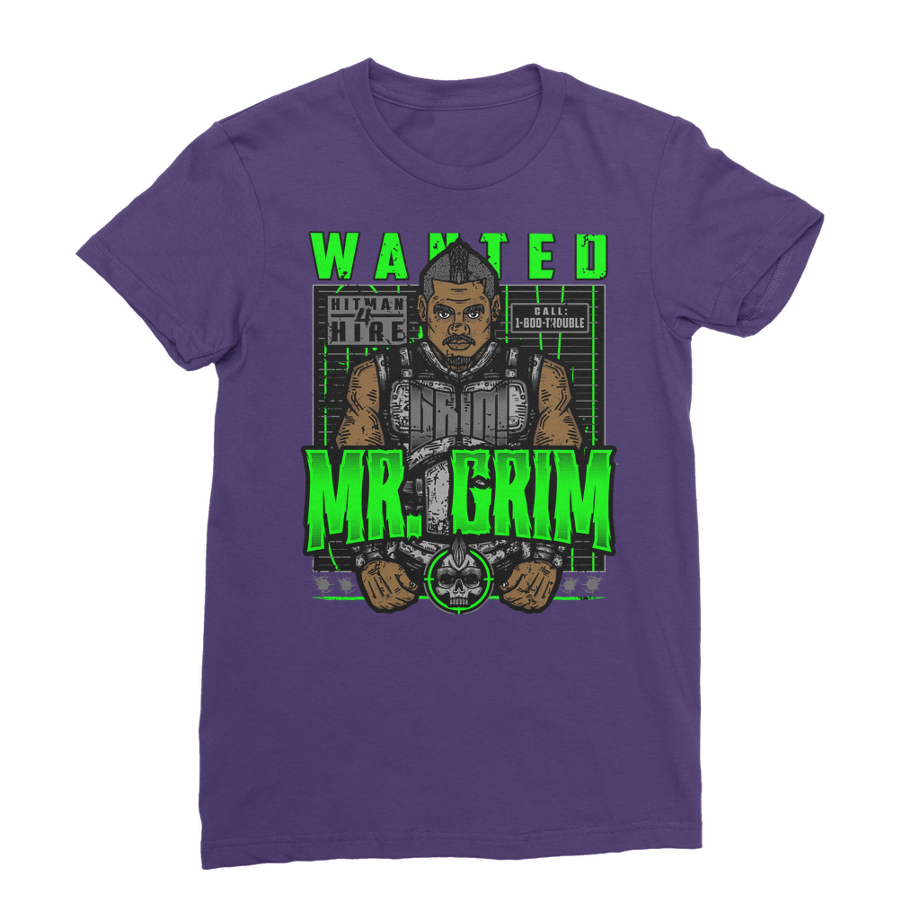 MR. Grim "Wanted" Premium Jersey Women's WearTee
