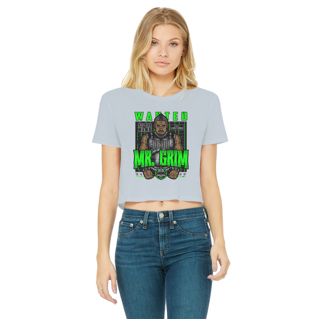 MR. Grim "Wanted" Women's Wear Crop Top