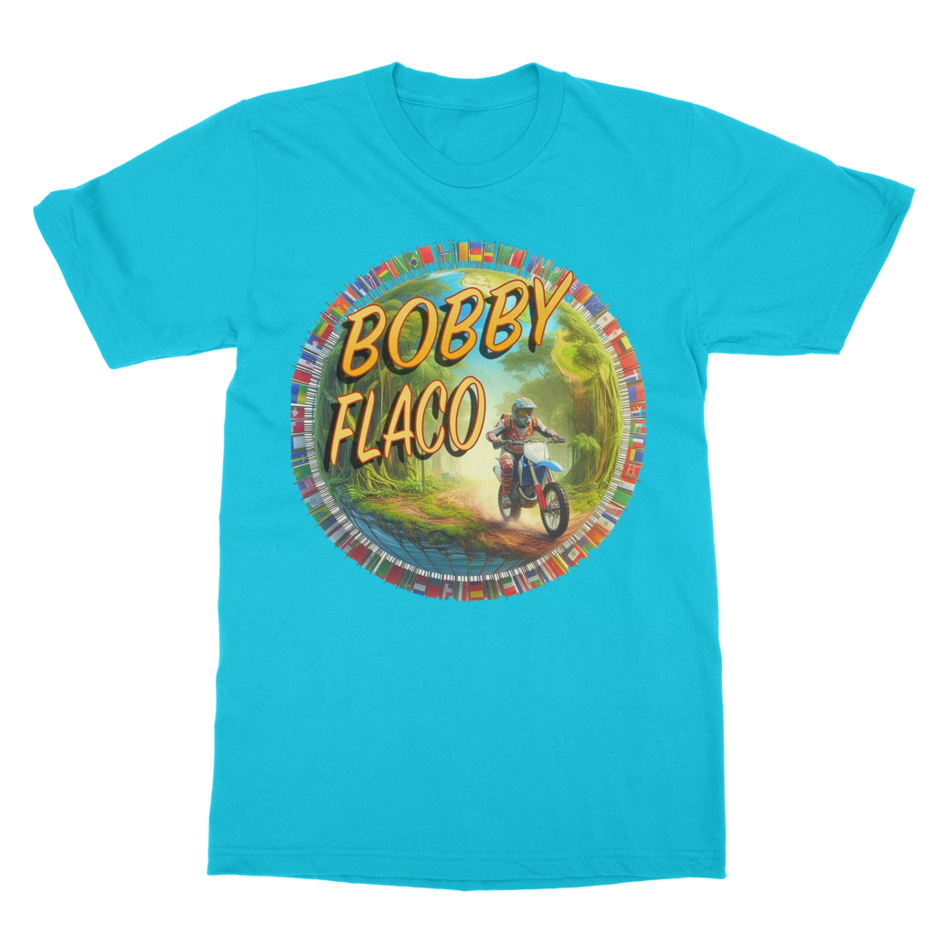 "Bike the World" Bobby Flaco - USaA Unisex Classic Tee