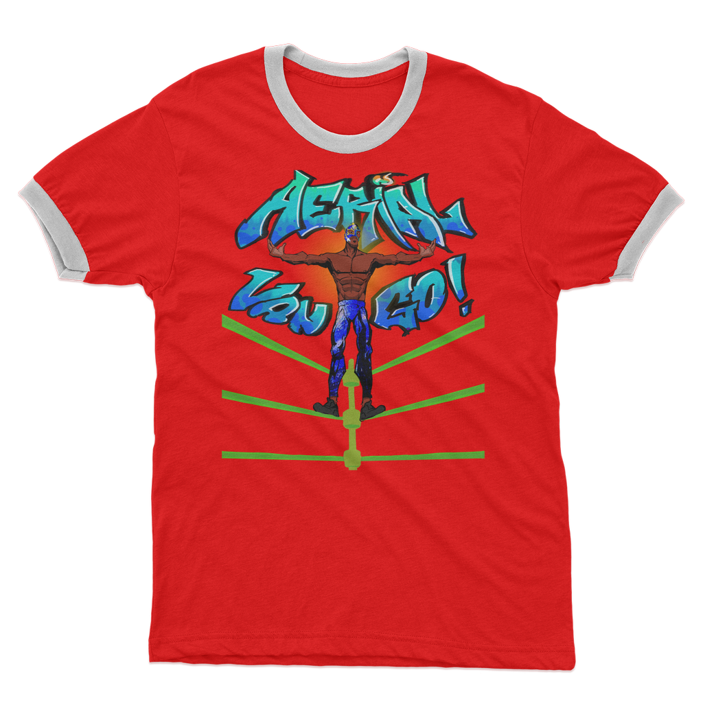 "Art Redeemer" - Aerial Van Go (USA) Ringer Tee