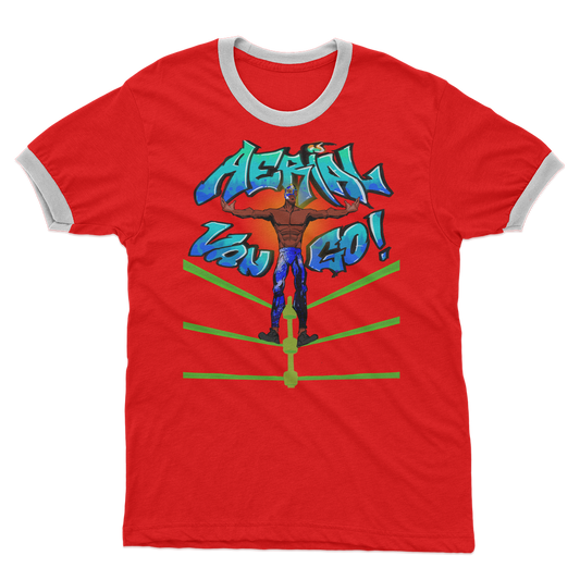 "Art Redeemer" - Aerial Van Go (USA) Ringer Tee
