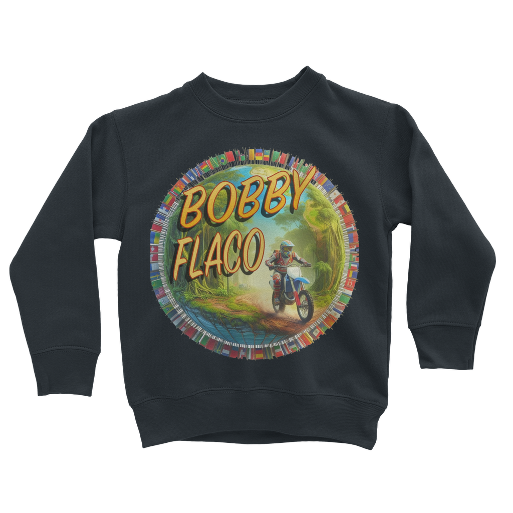 "Bike the World" Bobby Flaco - USaA Youthwear Sweatshirt