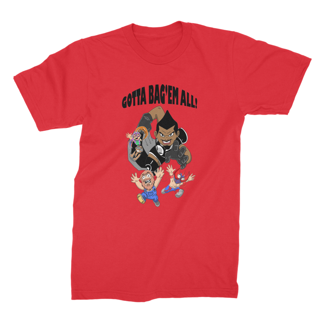 MR. Grim "Gotta Bag Em All" Premium Jersey Adult T-Shirt