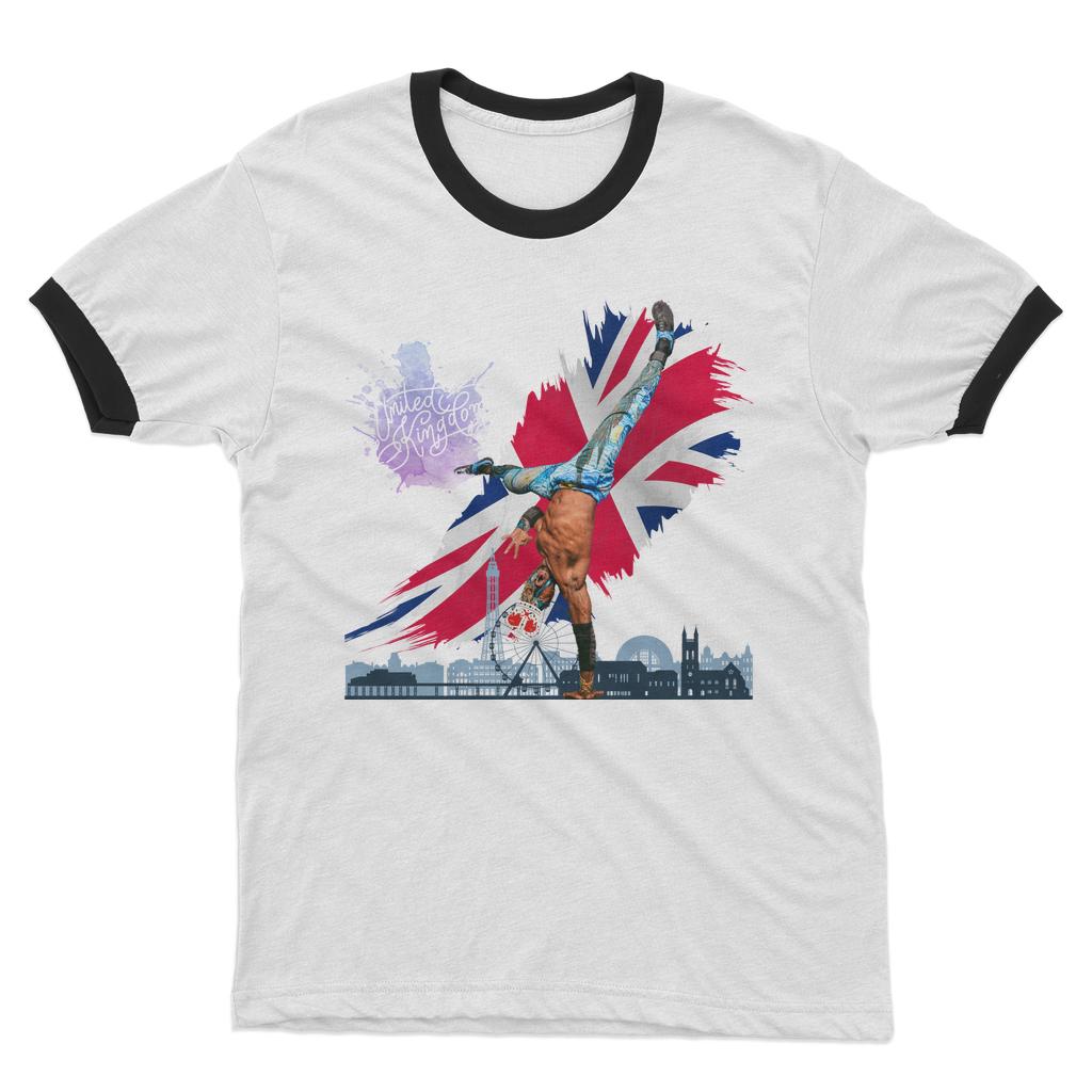 "Van Go to UK" - Aerial Van Go Ringer Tee