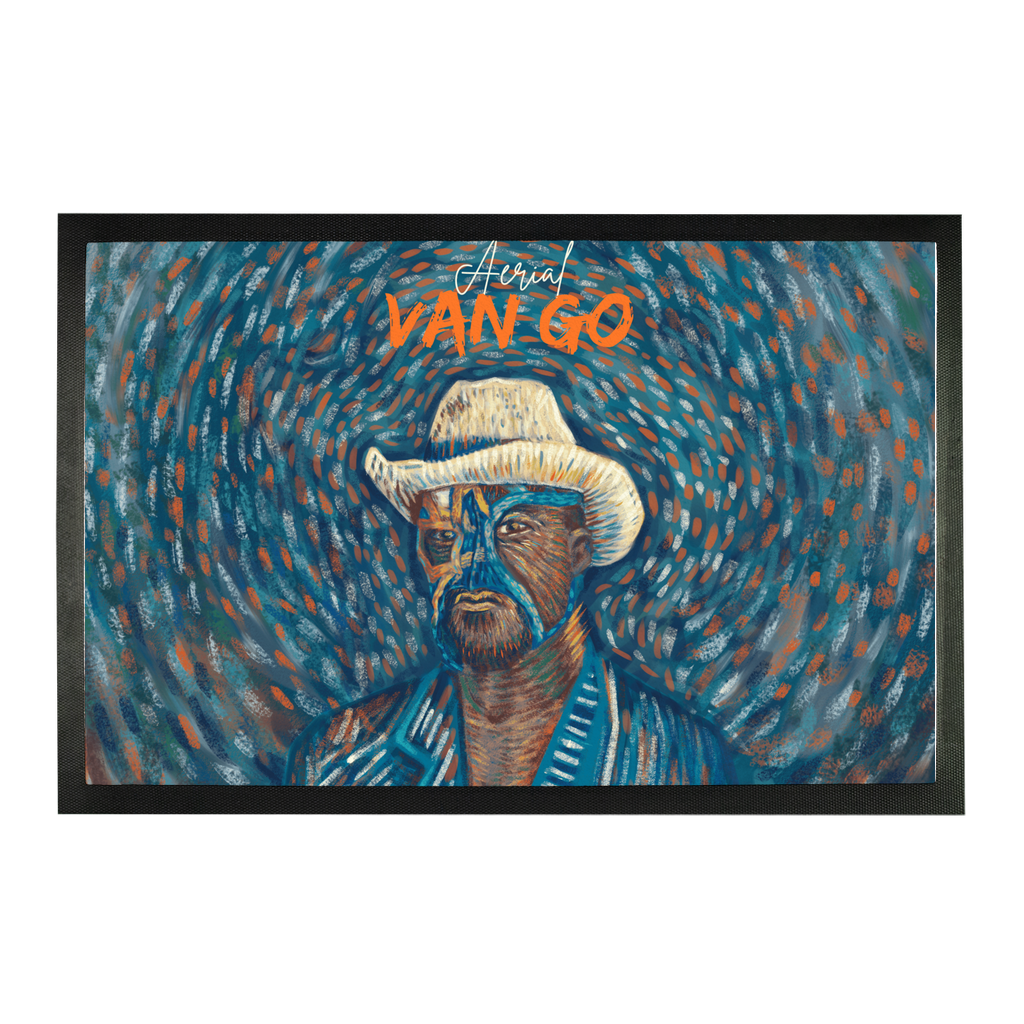 "Self Portrait" - Aerial Van Go (USA) Doormat