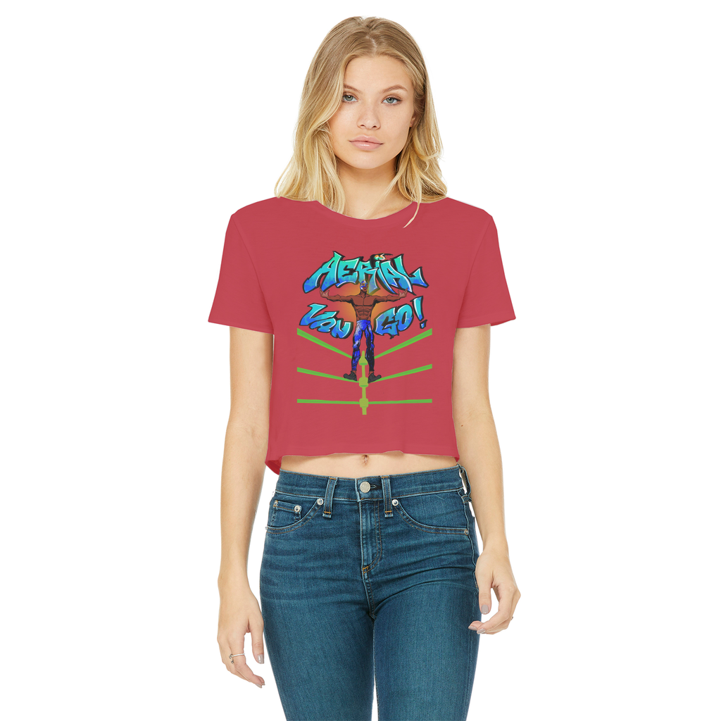 "Art Redeemer" - Aerial Van Go (USA) Women's Wear Crop Top