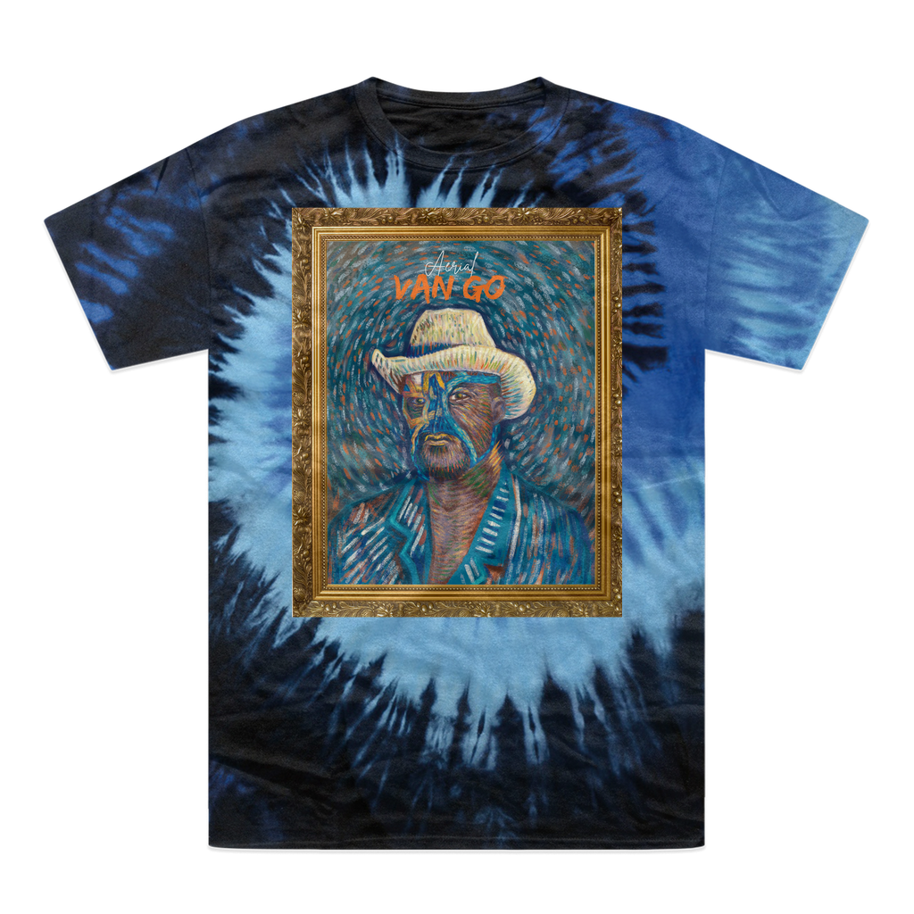 "Self Portrait" - Aerial Van Go (USA) Tie-Dye T-Shirt