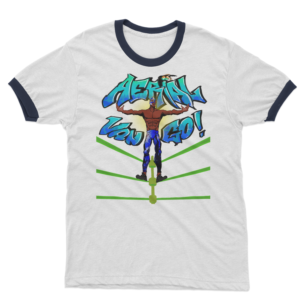 "Art Redeemer" - Aerial Van Go (USA) Ringer Tee