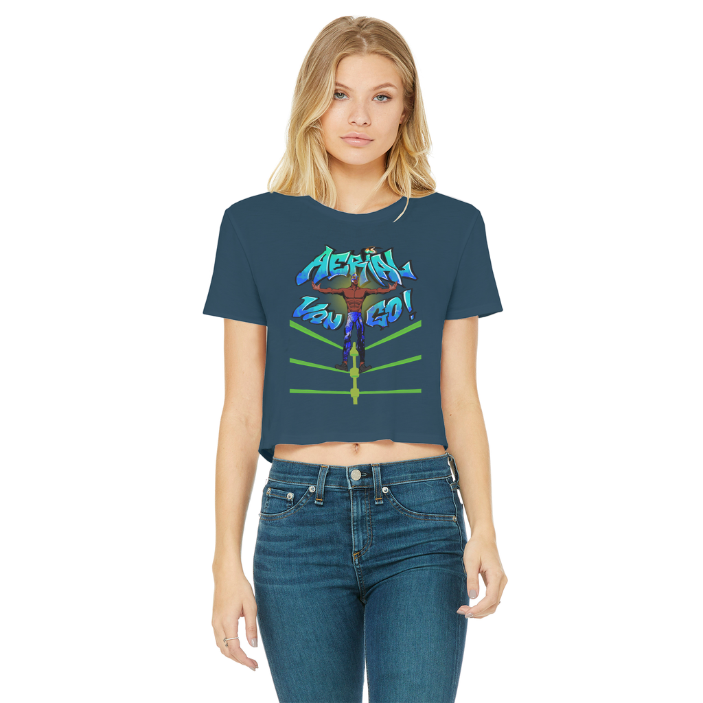 "Art Redeemer" - Aerial Van Go (USA) Women's Wear Crop Top